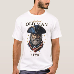 Camiseta Gráfico Patriótico Americano de 1776