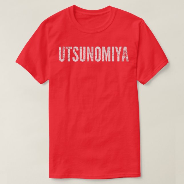Camiseta Gráfico perturbado de Utsunomiya Japón (Diseño del anverso)