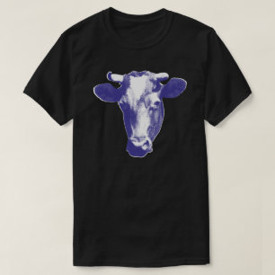 Camiseta Gráfico púrpura de la vaca del arte pop