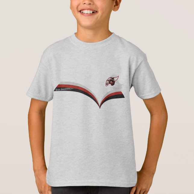 Camiseta Gráfico que practica surf de la banda de la (Anverso)