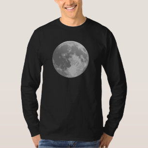 Camiseta Gráfico realista de la superficie lunar de luna ll