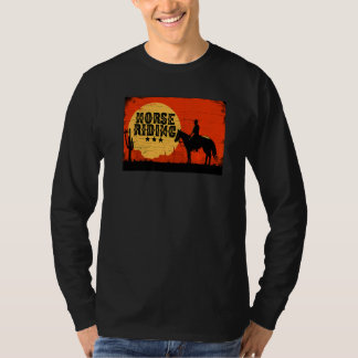 Camiseta Gráfico Retro Amante De Caballos Jinete Ecuestre C