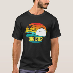 Camiseta Gráfico Retro Big Sur California Sun Surf 80