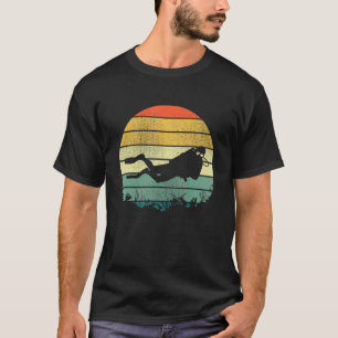Camiseta Gráfico Retro Buceo Apnea Buceo Snorkel