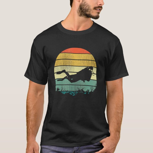 Camiseta Gráfico Retro Buceo Apnea Buceo Snorkel  (Anverso)