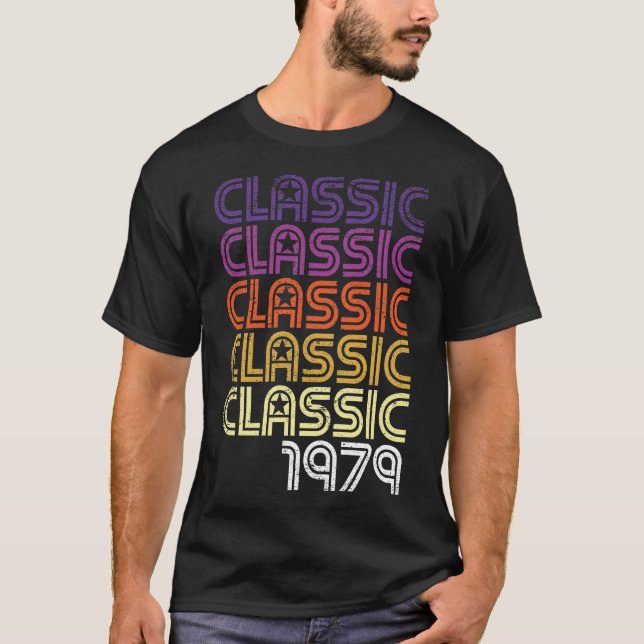 Camiseta Gráfico retro clásico 40 años de edad 40 cumpleaño (Anverso)