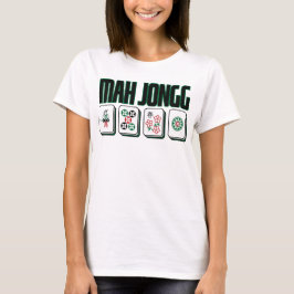 Camiseta Gráfico Retro de Mah Jongg de mediados de siglo