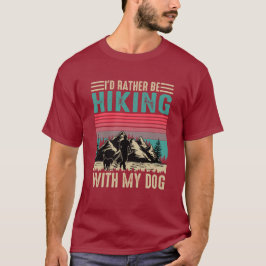 Camiseta Gráfico Retro de Montaña para Amantes de Perros Se