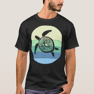 Camiseta Gráfico retro de tortuga