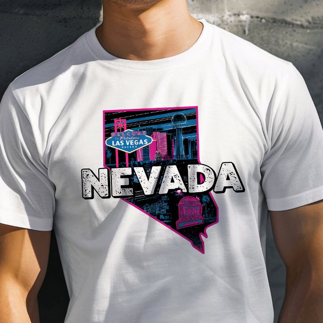Camiseta Gráfico Retro de Viaje Iconico de Nevada (Subido por el creador)
