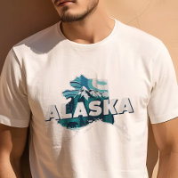 Gráfico Retro de Viajes Alaska Icónico