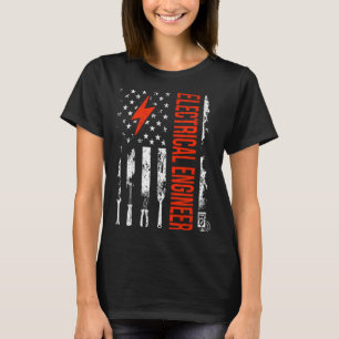 Camiseta Gráfico Retro Electricista Ingeniero Eléctrico Ing