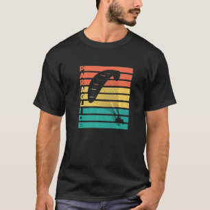 Camiseta Gráfico Retro Parapente Paracaídas Cielo