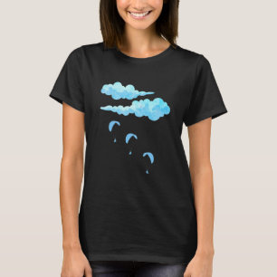 Camiseta Gráfico Retro Parapente Paracaídas Cielo