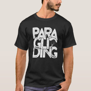 Camiseta Gráfico Retro Parapente Paracaídas Cielo