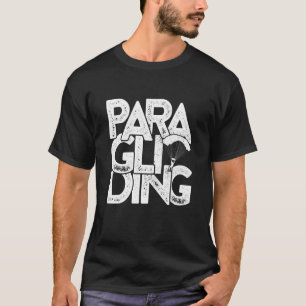Camiseta Gráfico Retro Parapente Paracaídas Cielo