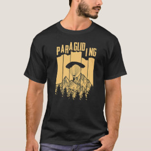 Camiseta Gráfico Retro Parapente Parapente Paracaídas Cielo