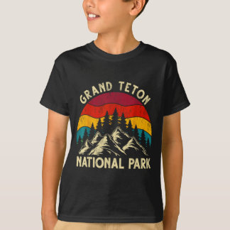 Camiseta Gráfico retro vintage del parque nacional grand te