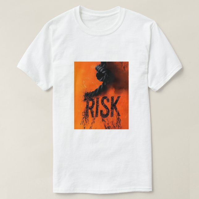 Camiseta Gráfico "RIESGO" audaz con Rope — Distor motivacio (Diseño del anverso)