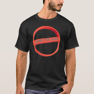 Camiseta Gráfico Rojo Intenso “Cuidado con el Hueco”