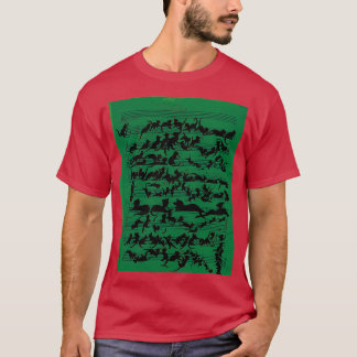 Camiseta Gráfico sinfónico de gato