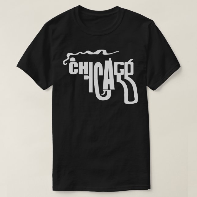 Camiseta Gráfico tipo pistola fumadora CHICAGO 90s (Diseño del anverso)