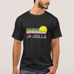 Camiseta Gráfico único de La Jolla California Retro Sunset