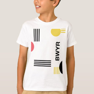 Camiseta Gráfico urbano moderno con tipografía y formas