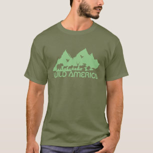 Camiseta Gráfico vectorial escalable de vida salvaje de Amé