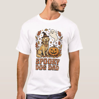 Camiseta Gráfico vintage de Halloween para papá perro