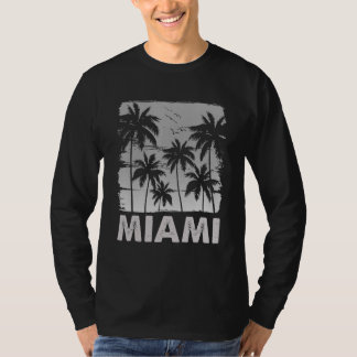 Camiseta Gràfico Vintage de Miami Florida Ama a Miami Flori