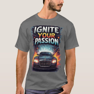 Camiseta Gráficos audaces de automóviles de lujo y salpicad