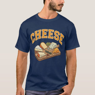 Camiseta Gráficos Culinarios Arqueados al Estilo Colegial V