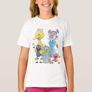 Camiseta Gráficos de Amigos de Sesame Doodley