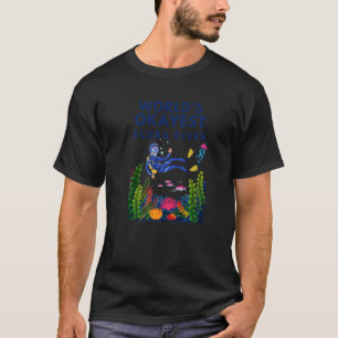 Camiseta Gráficos de Arrecife de Coral del Buceador de Buce