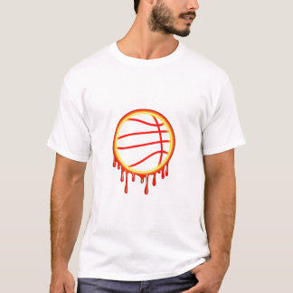 Camiseta Gráficos de baloncesto con efecto de goteo de neón