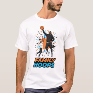 Camiseta Gráficos de baloncesto con efecto de goteo neón