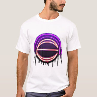 Camiseta Gráficos de baloncesto con efecto de goteo neón
