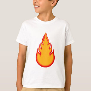 Camiseta Gráficos de bola de fuego: Pelota de fuego: Flore