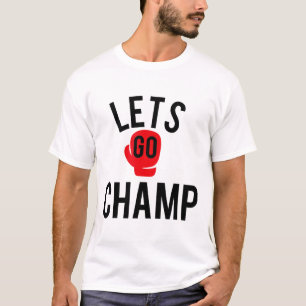 Camiseta Gráficos de Boxeo Vamos Campeón