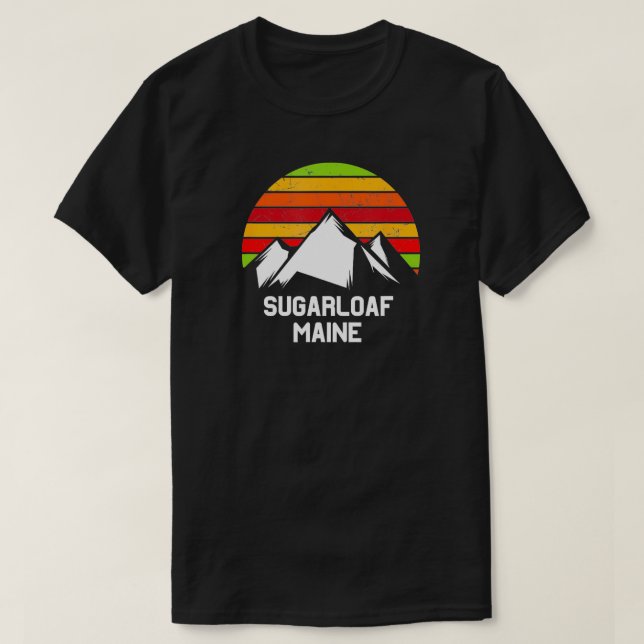 Camiseta Gráficos de circulo retro de Pan de Azúcar Maine M (Diseño del anverso)