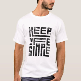 Camiseta Gráficos de citas motivadoras con tipografía negra