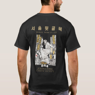 Camiseta Gráficos de comida callejera coreana 