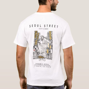 Camiseta Gráficos de comida callejera coreana 