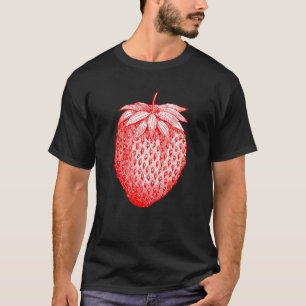 Camiseta Gráficos de fresa Fruta Retro Vintage Hombres