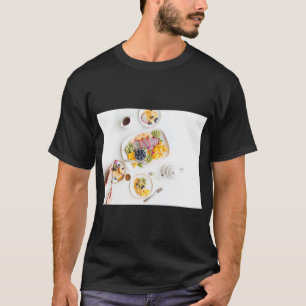 Camiseta Gráficos de Frutas Frescas
