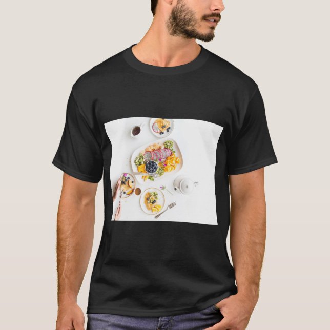 Camiseta Gráficos de Frutas Frescas (Anverso)