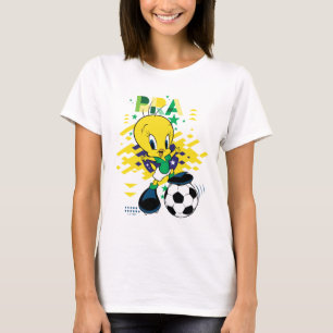 Camiseta Gráficos de fútbol de TWEETY™ Equipo Brasil