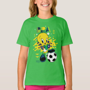 Camiseta Gráficos de fútbol del equipo de Brasil con TWEETY