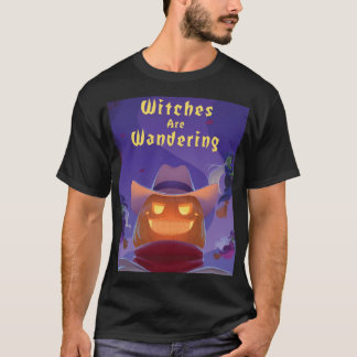 Camiseta Gráficos de Halloween de Brujas Errantes